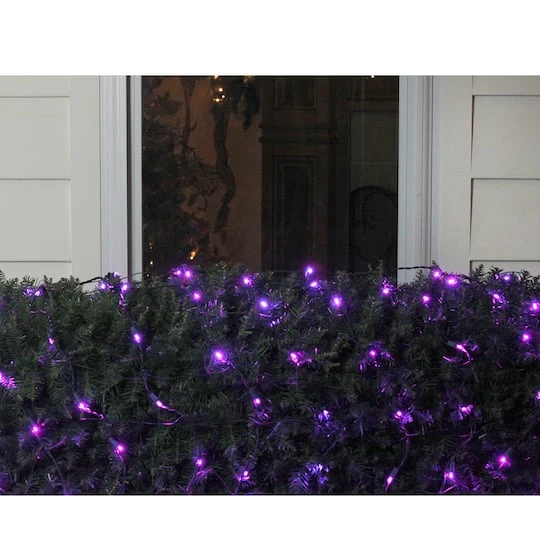 Northlight 4ft. X 6ft. LED Wide Angle Net Style Christmas Lights Purple 4 Northlight 4ft. X 6ft. LED Wide Angle Net Style Christmas Lights Purple - Image 4