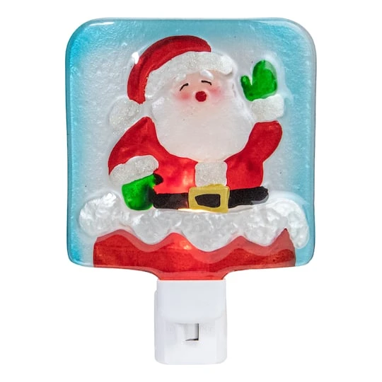 Northlight 6" Red & White Santa Claus Christmas Night Light 5 Northlight 6" Red & White Santa Claus Christmas Night Light - Image 5