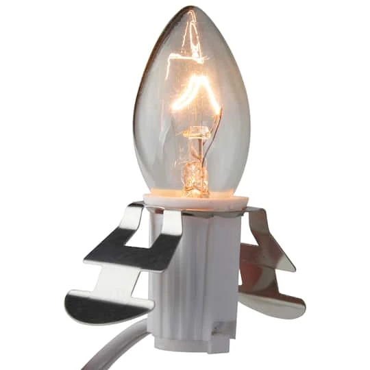 Northlight Christmas Village 6ft. White Replacement C7 Single Light Cord 1 Northlight Christmas Village 6ft. White Replacement C7 Single Light Cord