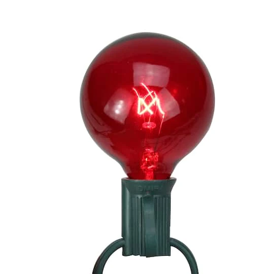 Northlight 25ct. Red G50 Incandescent Christmas Replacement Bulbs 1 Northlight 25ct. Red G50 Incandescent Christmas Replacement Bulbs