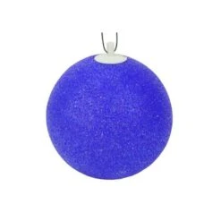 Sienna 7" Blue Shimmering Sphere Mini Ball Outdoor Decorative Patio Christmas String Lights -Michaels Store D491503S 3