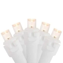 Northlight 100ct. LED Wide Angle Christmas String Lights With White Wire Warm White -Michaels Store D491517S 1 1