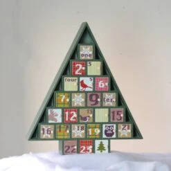 Northlight 15" Green Tree Shaped Christmas Advent Calendar Decoration -Michaels Store D491519S 2
