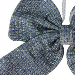 Northlight 5.25" Blue Double Loop Christmas Bow Wall Décor 6 Northlight 5.25" Blue Double Loop Christmas Bow Wall Décor -Michaels Store D491532S 2