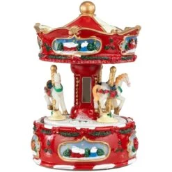 Northlight 6.5" Animated Carousel Music Box 18 Northlight 6.5" Animated Carousel Music Box -Michaels Store D491549S 12