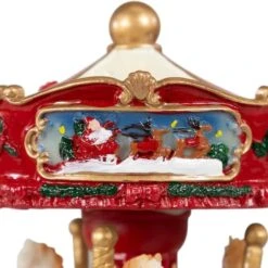 Northlight 6.5" Animated Carousel Music Box 20 Northlight 6.5" Animated Carousel Music Box -Michaels Store D491549S 14