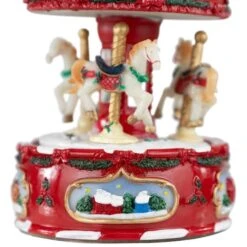 Northlight 6.5" Animated Carousel Music Box 14 Northlight 6.5" Animated Carousel Music Box -Michaels Store D491549S 3