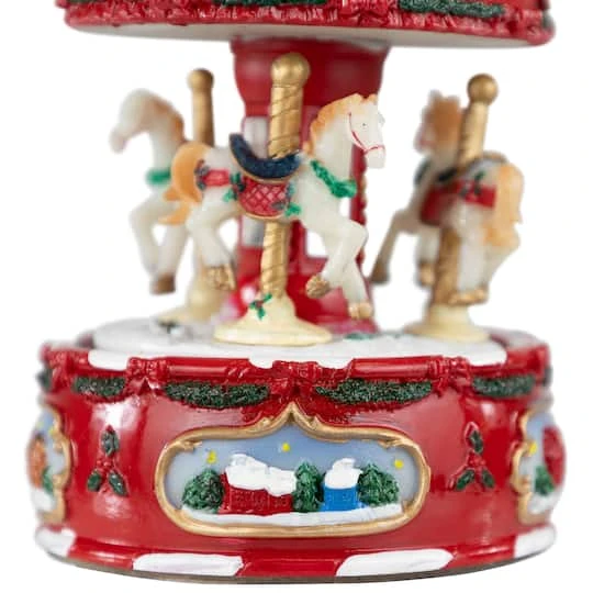 Northlight 6.5" Animated Carousel Music Box 4 Northlight 6.5" Animated Carousel Music Box - Image 4