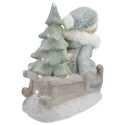 Northlight 15" Lighted Girl On Sled Tabletop Decoration -Michaels Store D491571S 4