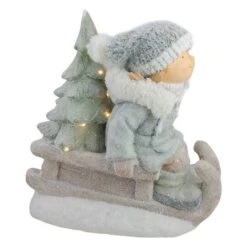 Northlight 15" Lighted Girl On Sled Tabletop Decoration -Michaels Store D491571S 5