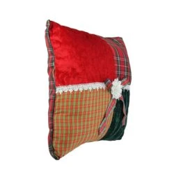 Northlight Red & Green Plaid Square Christmas Throw Pillow -Michaels Store D491576S 2