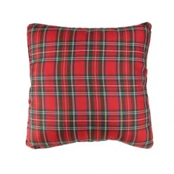 Northlight Red & Green Plaid Square Christmas Throw Pillow -Michaels Store D491576S 3
