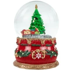 Northlight 6" Musical Christmas Tree & Train Animated Water Globe -Michaels Store D491589S 11