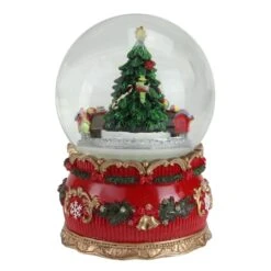 Northlight 6" Musical Christmas Tree & Train Animated Water Globe -Michaels Store D491589S 2