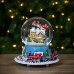 Northlight 7.25" Musical Revolving House Christmas Snow Dome Décor -Michaels Store D491591S 2