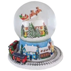Northlight 7.25" Musical Revolving House Christmas Snow Dome Décor -Michaels Store D491591S 4