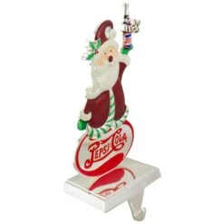 Northlight 9.75" Silver Pepsi-Cola Santa Claus Christmas Stocking Holder 9 Northlight 9.75" Silver Pepsi-Cola Santa Claus Christmas Stocking Holder -Michaels Store D491600S 4
