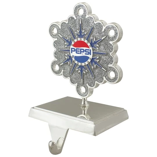 Northlight 6.5" Silver & Blue Pepsi Snowflake Christmas Stocking Holder 5 Northlight 6.5" Silver & Blue Pepsi Snowflake Christmas Stocking Holder - Image 5