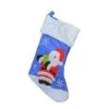 Northlight 15" Blue & Red Santa Claus Christmas Stocking