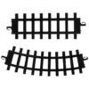 Northlight 10" Black Replacement Train Set Track Pieces, 12ct.