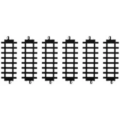 Northlight 10" Black Replacement Train Set Track Pieces, 12ct. -Michaels Store D491610S 2