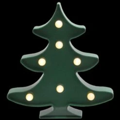Northlight 8.75" Green Christmas Tree Marquee Wall Sign -Michaels Store D491611S 3