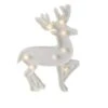 Northlight 9.75" White Reindeer Christmas Marquee Wall Sign