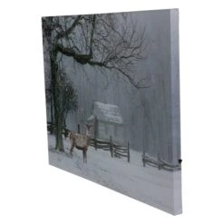 Northlight Lighted Winter Cottage Forest Scene Christmas Canvas Wall Art 6 Northlight Lighted Winter Cottage Forest Scene Christmas Canvas Wall Art -Michaels Store D491615S 2