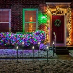 Northlight Mighty Light Clear C9 Christmas Pathway Marker Set, Green Wire -Michaels Store D491617S 12