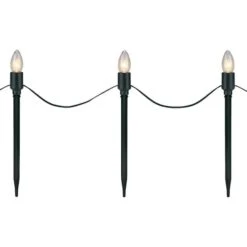Northlight Mighty Light Clear C9 Christmas Pathway Marker Set, Green Wire -Michaels Store D491617S 14
