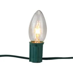 Northlight Mighty Light Clear C9 Christmas Pathway Marker Set, Green Wire -Michaels Store D491617S 16