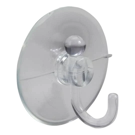 Northlight 2.5" Clear Large Hanging Christmas Suction Cup Hooks, 2ct. 2 Northlight 2.5" Clear Large Hanging Christmas Suction Cup Hooks, 2ct. - Image 2