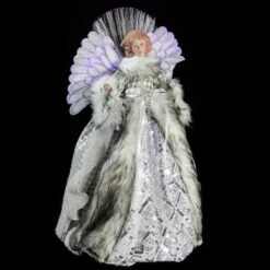 Northlight 16" Lighted Fiber Optic Angel In Silver Gingham Coat Tree Topper 6 Northlight 16" Lighted Fiber Optic Angel In Silver Gingham Coat Tree Topper -Michaels Store D491629S 2