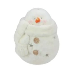 Northlight 11" White Snowman With Star Cut-Outs Tealight Candle Holder -Michaels Store D491644S 11