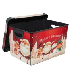 Simplify Santa Clause Is Coming To Town Storage Tote Bin -Michaels Store D492891S 20