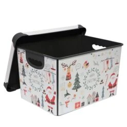 Simplify Happy Christmas Storage Tote Bin -Michaels Store D492892S 12