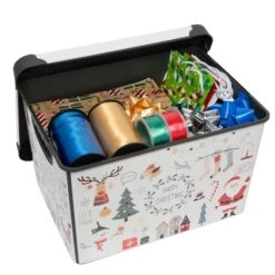 Simplify Happy Christmas Storage Tote Bin -Michaels Store D492892S 14