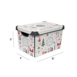 Simplify Happy Christmas Storage Tote Bin -Michaels Store D492892S 15
