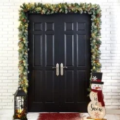 Glitzhome® 9ft. LED Glittered Pinecone Christmas Garlands, 2ct. 10 Glitzhome® 9ft. LED Glittered Pinecone Christmas Garlands, 2ct. -Michaels Store D493615S 2