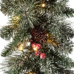 Glitzhome® 9ft. Pre-Lit Glittery Pinecone Christmas Garland With Timer, 2ct. -Michaels Store D493618S 5