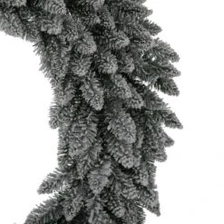 Glitzhome® 36" Pre-Lit Snow Flocked Christmas Wreath, Warm White Lights -Michaels Store D493628S 6