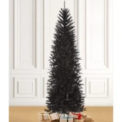 7.5ft. Unlit Black Tinsel Artificial Christmas Tree -Michaels Store D494332S 2