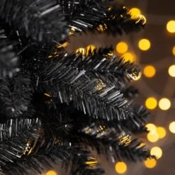 7.5ft. Unlit Black Tinsel Artificial Christmas Tree -Michaels Store D494332S 4