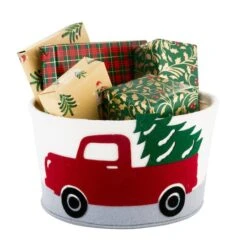 Simplify Round Felt Truck Tote 7 Simplify Round Felt Truck Tote -Michaels Store D504267S 2