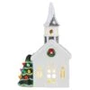 8" LED Nostalgic Ceramic Village Church