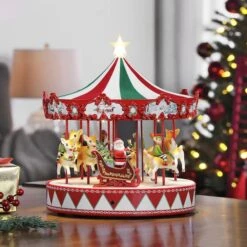 13" Vintage Carousel -Michaels Store D511942S 3