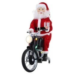 20" White Motorcycling Santa -Michaels Store D511949S 2