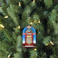 Miniature Blue Vintage Jukebox Ornament -Michaels Store D511961S 2