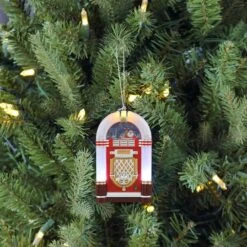 Miniature White Vintage Jukebox Ornament -Michaels Store D511962S 2