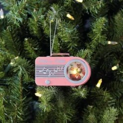 Miniature Pink Vintage Radio Ornament -Michaels Store D511966S 2